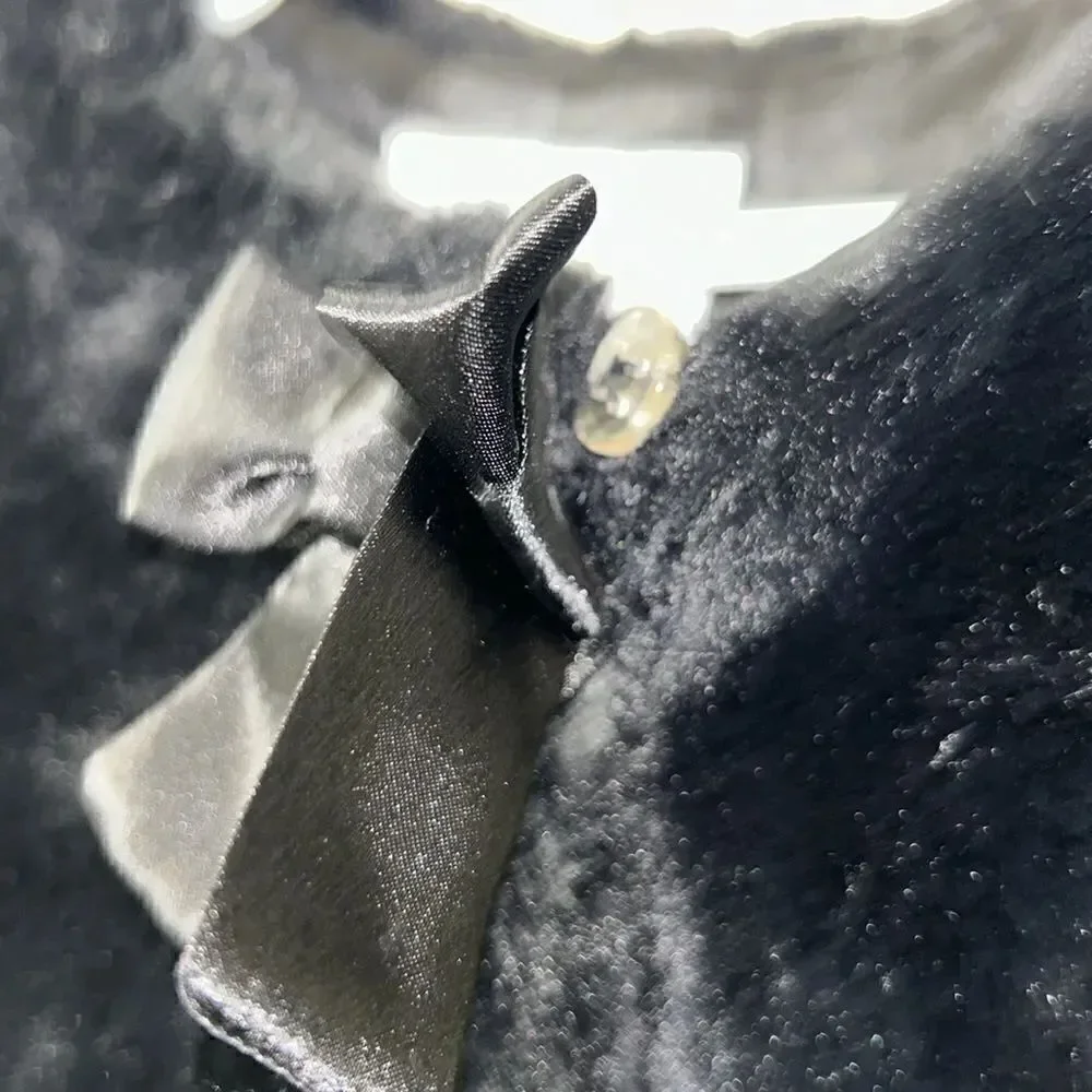 Children’s Place Faux Fur Black Cape(Size L 10/12)